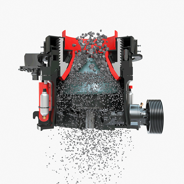 多缸液压圆锥破碎机产品原理图